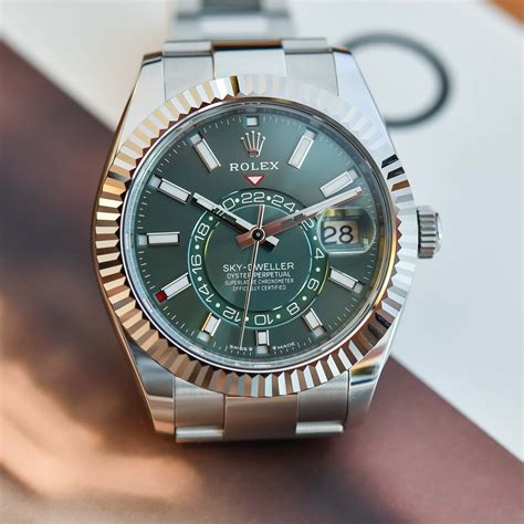 rolex rolesor sky dweller|rolex sky dweller 2023 price.